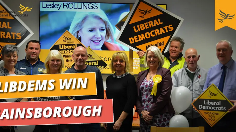 Big win for the Liberal Democrats in Gainsborough